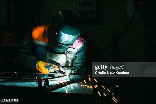 industrial welder - welding mask stock pictures, royalty-free photos & images