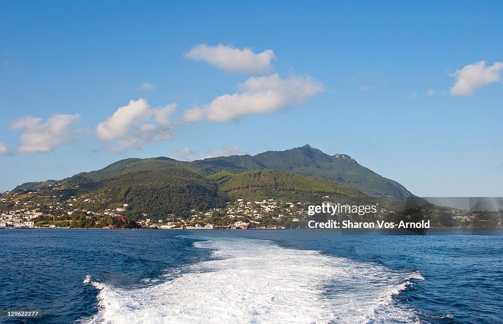 Sea view of island