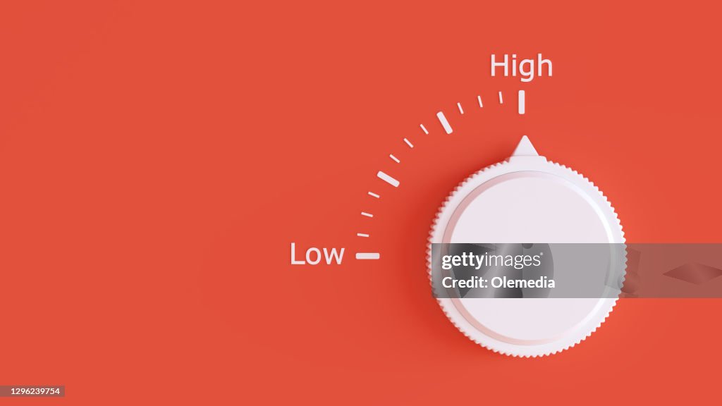 Risk configurable toggle switch. Position high low
