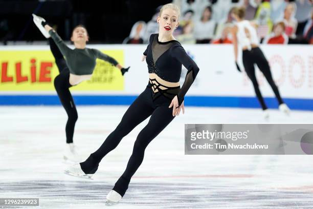 Bradie Tennell practices during the U.S. Figure Skating Championships at the Orleans Arena on January 13, 2021 in Las Vegas, Nevada.
