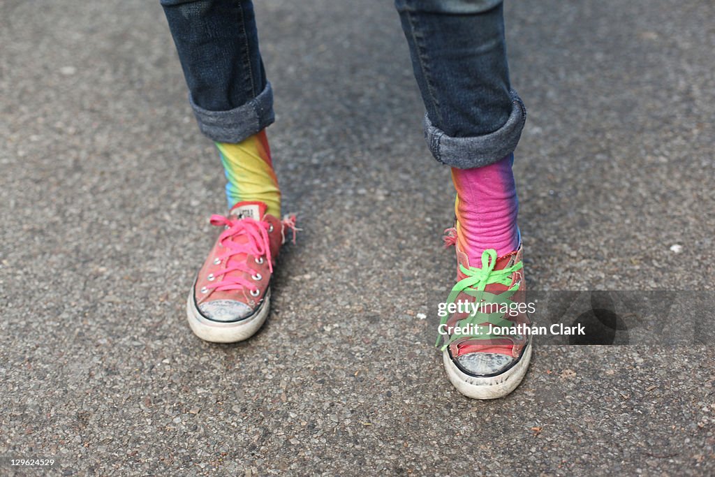 Rainbow feet