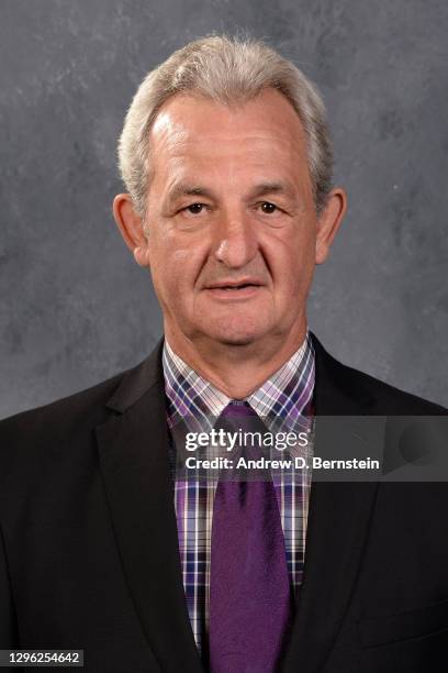 Head Coach Darryl Sutter of the Anaheim Ducks poses for his official headshot for the 2020-2021 season on September 22, 2016 at the Toyota Sports...