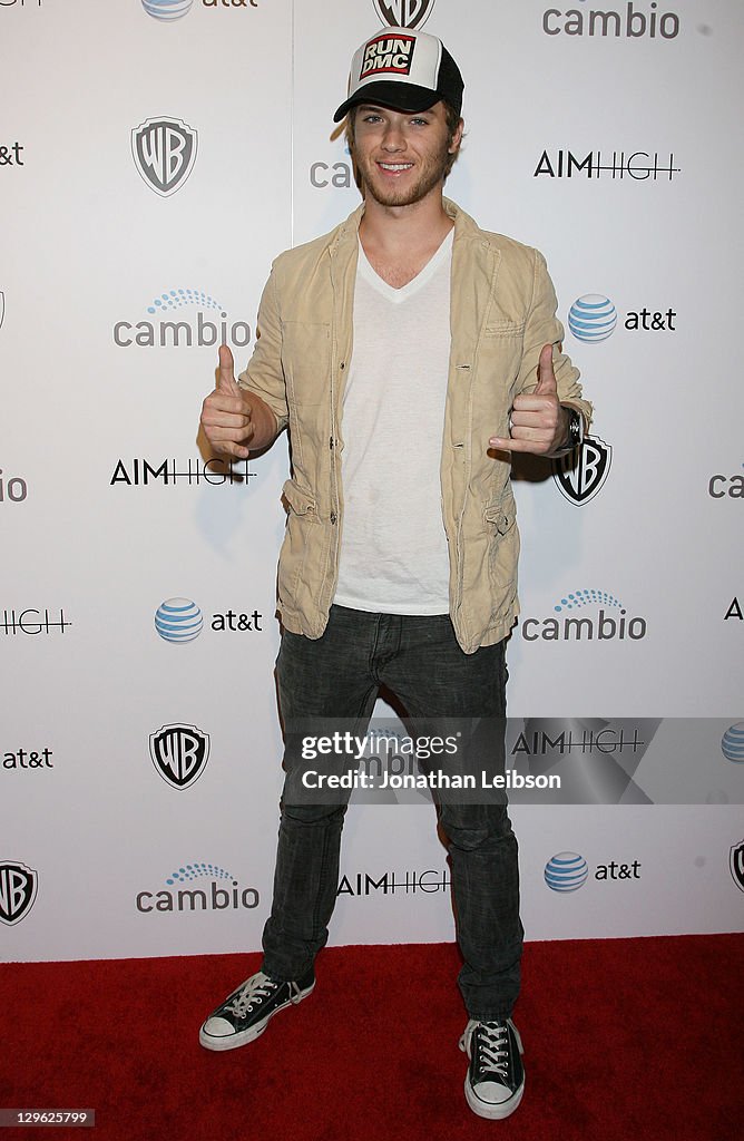Jeremy Sumpter attends the Cambio And Warner Bros. Digital... News ...