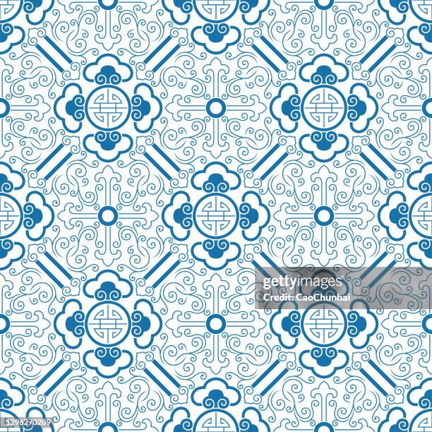 Chinese Blue Patterns Blue Chinese Patterns Photos and Premium High Res Pictures - Getty Images