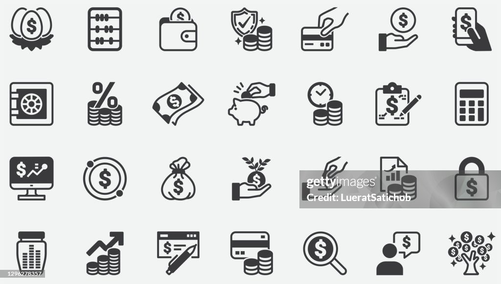 Money Income Concept Icons