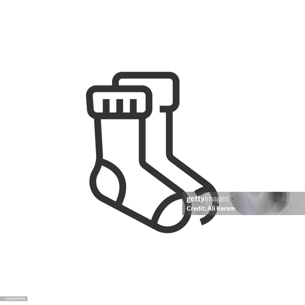 Socks Line Icon