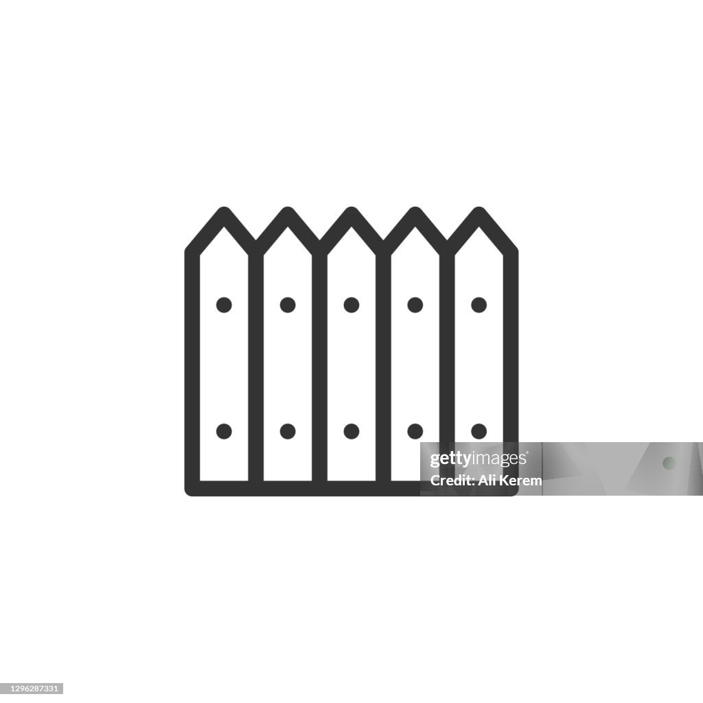 Fences Line Icon