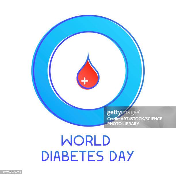 stockillustraties, clipart, cartoons en iconen met world diabetes day, illustration - diabetes awareness