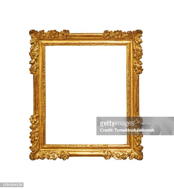 picture frame - gold coloured stock pictures, royalty-free photos & images