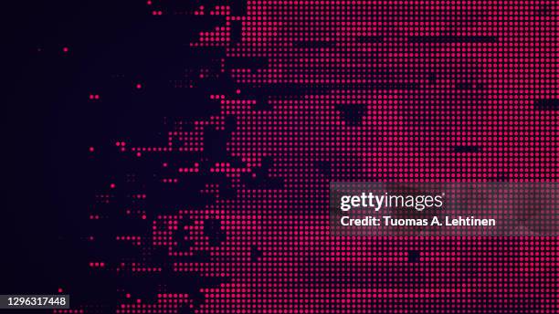 abstract red halftone pattern on dark blue background in 4k resolution. - datorgrafik bildbanksfoton och bilder