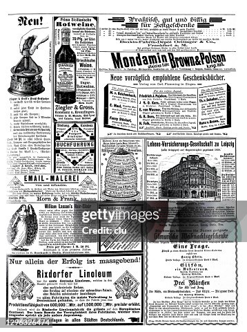 1892年德國雜誌上的廣告 1892年德國雜誌上的廣告