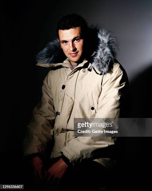 Durham and England fast bowler Stephen Harmison pictured in Newcastle Upon Tyne in April 2003 in Newcastle Upon Tyne, United Kingdom.