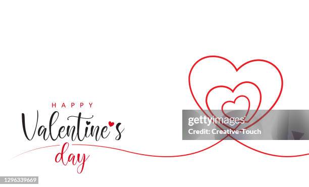 valentinstag minimal herz design karte - niemand stock-grafiken, -clipart, -cartoons und -symbole