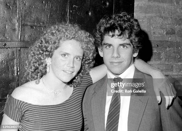 Amy Stiller and Ben Stiller attend Second Generation Party at Studio 54 in New York City on September 16, 1983.