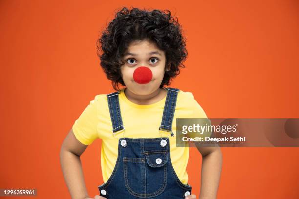 child boy - stock photo - clown stock pictures, royalty-free photos & images