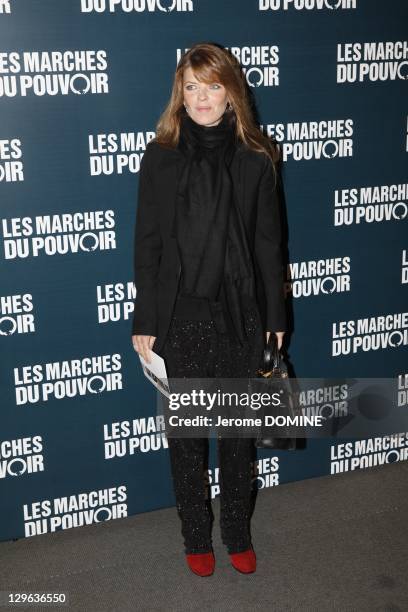 Gwendoline Hamon attends 'The Ides of March' Paris Premiere at Cinema UGC Normandie on October 18, 2011 in Paris, France.