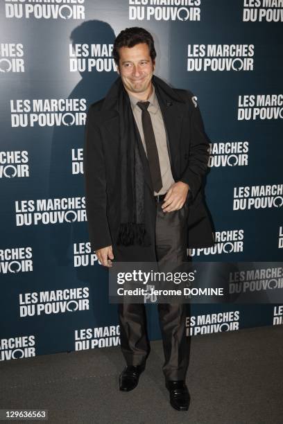 Laurent Gerra attends 'The Ides of March' Paris Premiere at Cinema UGC Normandie on October 18, 2011 in Paris, France.