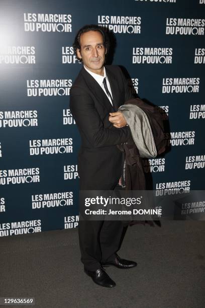 Alexandre Desplat attends 'The Ides of March' Paris Premiere at Cinema UGC Normandie on October 18, 2011 in Paris, France.