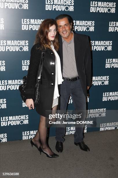 Christophe Barratier and guest attend 'The Ides of March' Paris Premiere at Cinema UGC Normandie on October 18, 2011 in Paris, France.