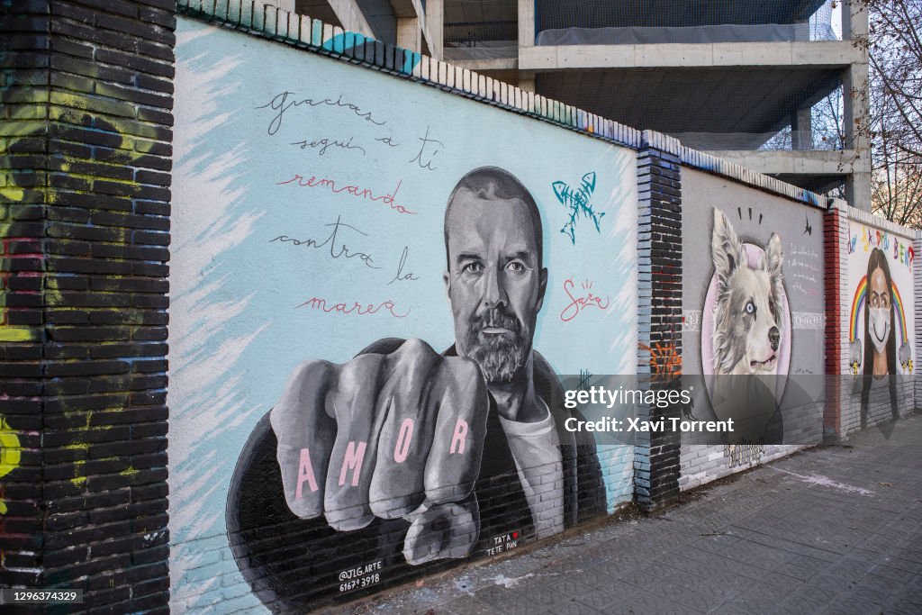 Graffitti Art In Barcelona