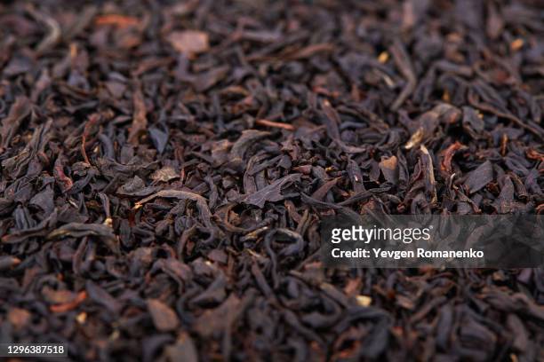 black tea as a background top view - tea leaves 個照片及圖片檔