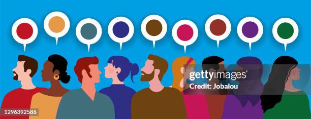 Multiple Talks Multiple Talk Bubbles Photos and Premium High Res Pictures - Getty Images