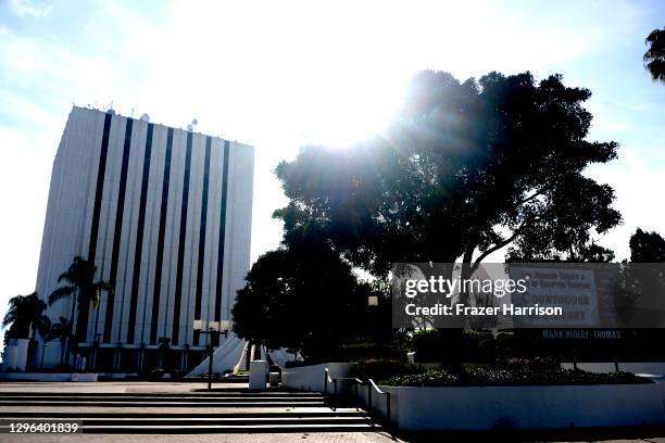 The Martin Luther King Jr. Memorial at The City of Compton Courthouse and Library. The City Of Los Angeles Honors And Remembers Martin Luther King...
