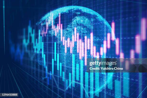 global stock market investment - globalization economy fotografías e imágenes de stock