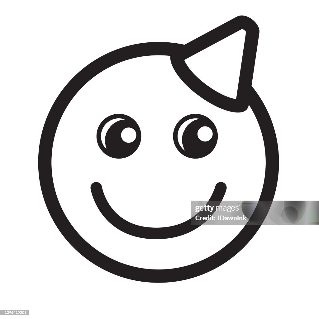 Smiley Face Black And White Background