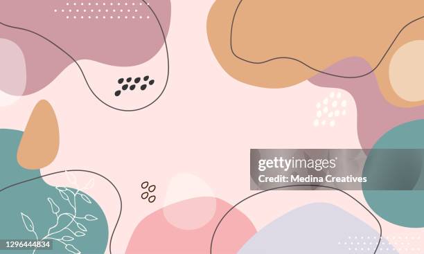 abstract pastel background with elements vector. - beauty product stock illustrations