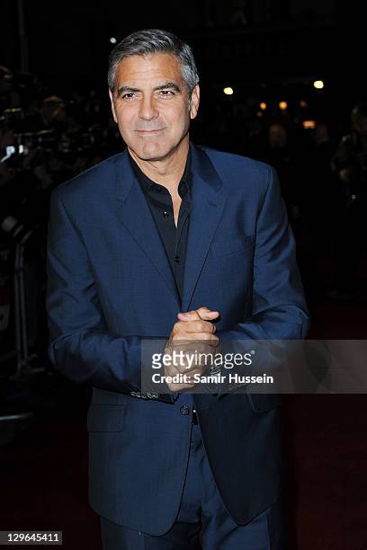 Filmmaker George Clooney attends "The Ides of March" premiere during the 55th BFI London Film Festival at Odeon West End on October 19, 2011 in...