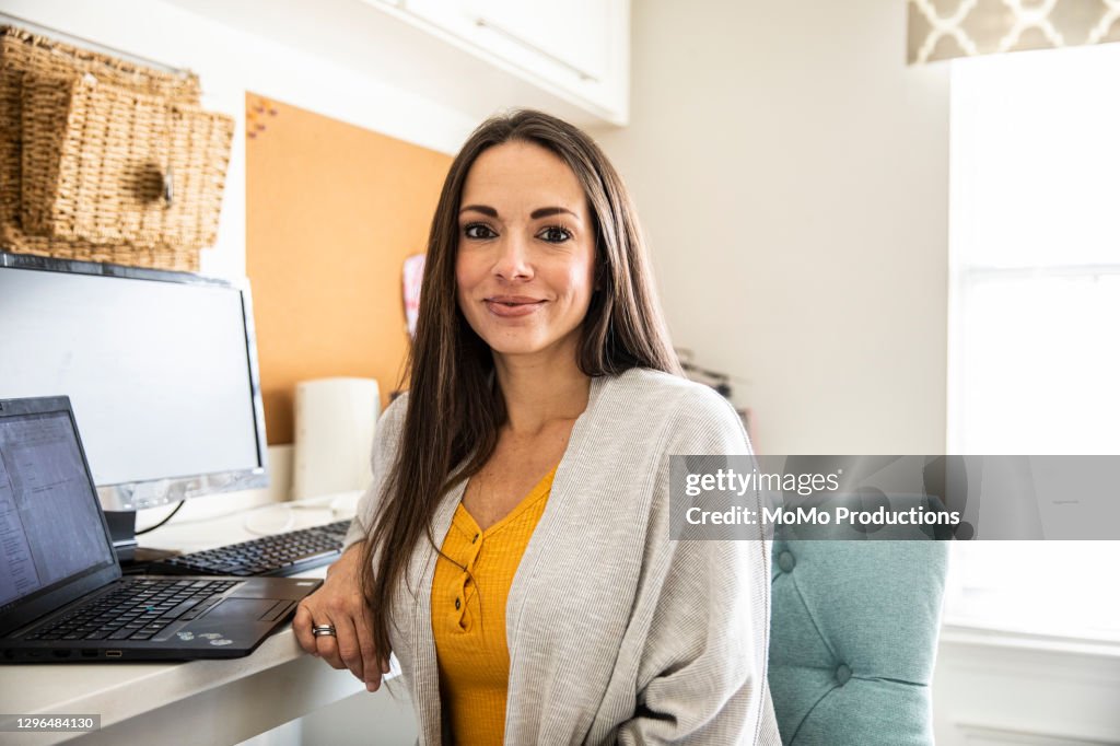 Portrait of Businesswoman in home office