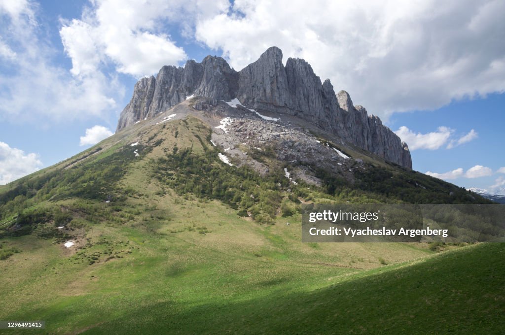 Acheshbok rock formation, Adygea, Caucasus Mountains