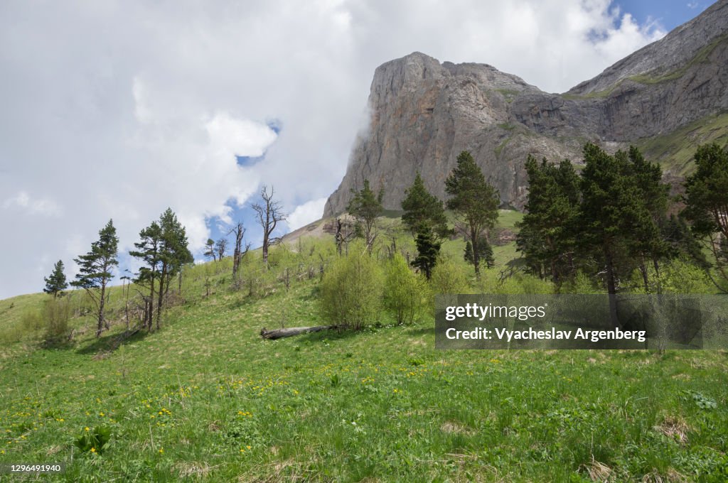 Acheshbok rock formation, Adygea, Caucasus Mountains