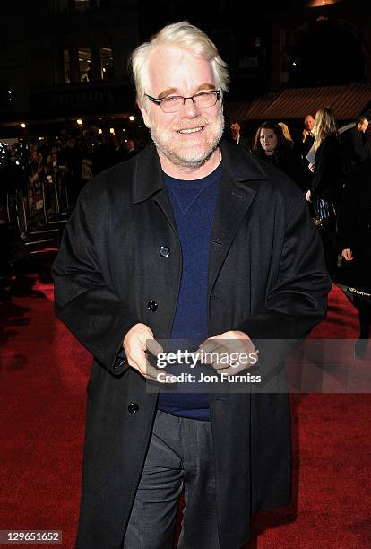 Philip Seymour Hoffman attends the gala screening of 'The Ides Of March' at The 55th BFI London Film Festival at Odeon West End on October 19, 2011...