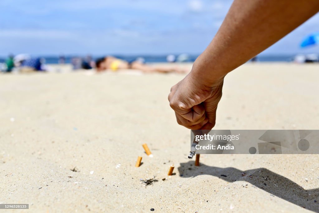 Smoke on the beach
