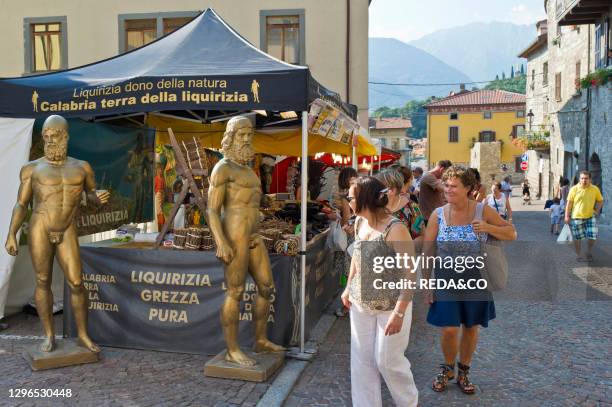 Arti e mestieri exhibition. Bienno. Lombardy. Italy.