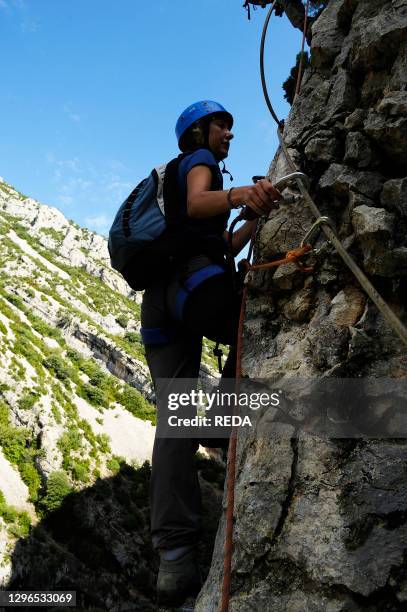 Ferrad de El cañón del Mascún. The Mascún canyon is one of the most characteristic natural monuments of the Sierra de Guara. Sierra y Cañones de...