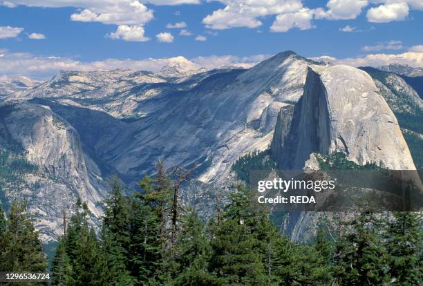 View from sentinel dome. Yosemite national park. USA.