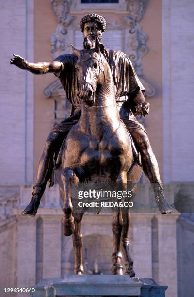 Marco Aurelio. Equestrian statue. Campidoglio. Rome. Lazio. Italy.