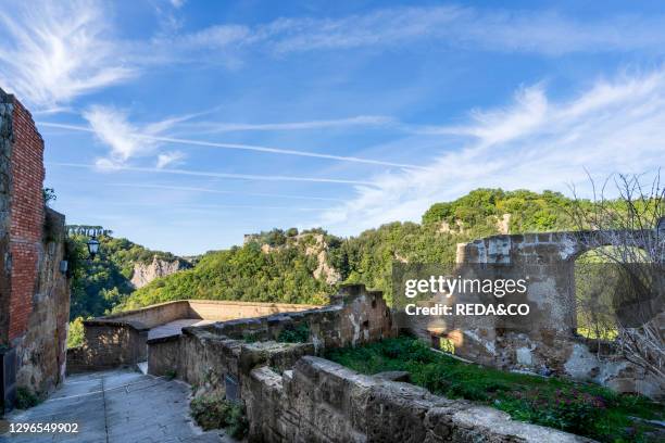 Detail along the alleys of the Borgo di Sorano. Tuscany. Italy. Europe.