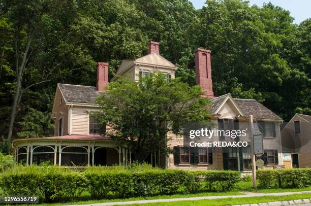 The Wayside. The house that inspired Little Women and where Nathaniel Hawthorne lived. Concord. Massachusetts. New England. USA..