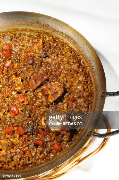 Traditional fish and rice in Cadaques. Costa Brava. Catalonia. Spain. Europe.