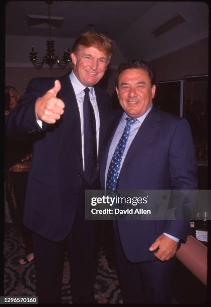 Donald Trump & Sol Kerzner at an unspecified event, Atlantis Resort, Bahamas, undated.