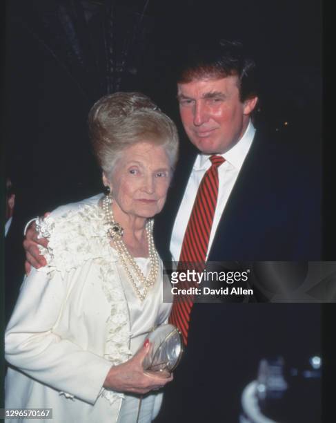 Donald Trump & Mom Mary Anne MacLeod at an unspecified event, undated.