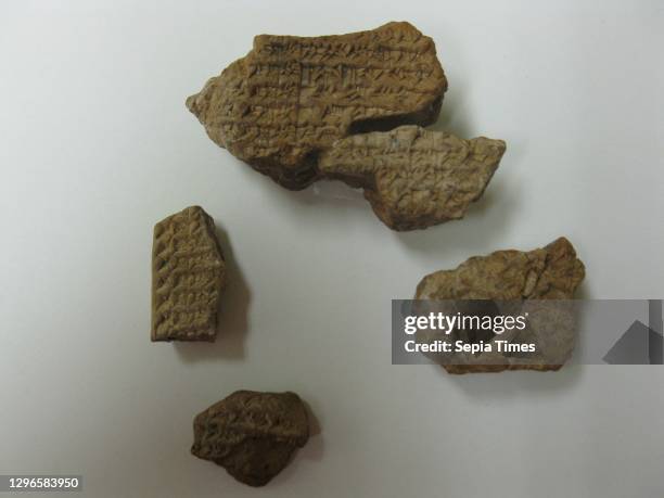 Shumma izbu, tablet 5, Seleucid, ca. 4th–2nd century B.C., Mesopotamia, Seleucid, Clay, 1 3/8 x 7/8 x 5/8 in. - 86.11b, Clay-Tablets-Inscribed,. .