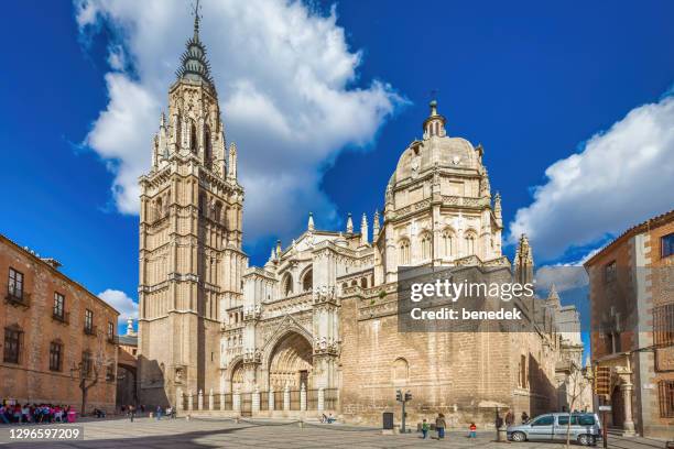 toledo cathedral spain - toledo cathedral stock pictures, royalty-free photos & images