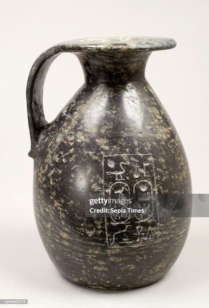 Piriform jug with cartouche of Thutmose III.
