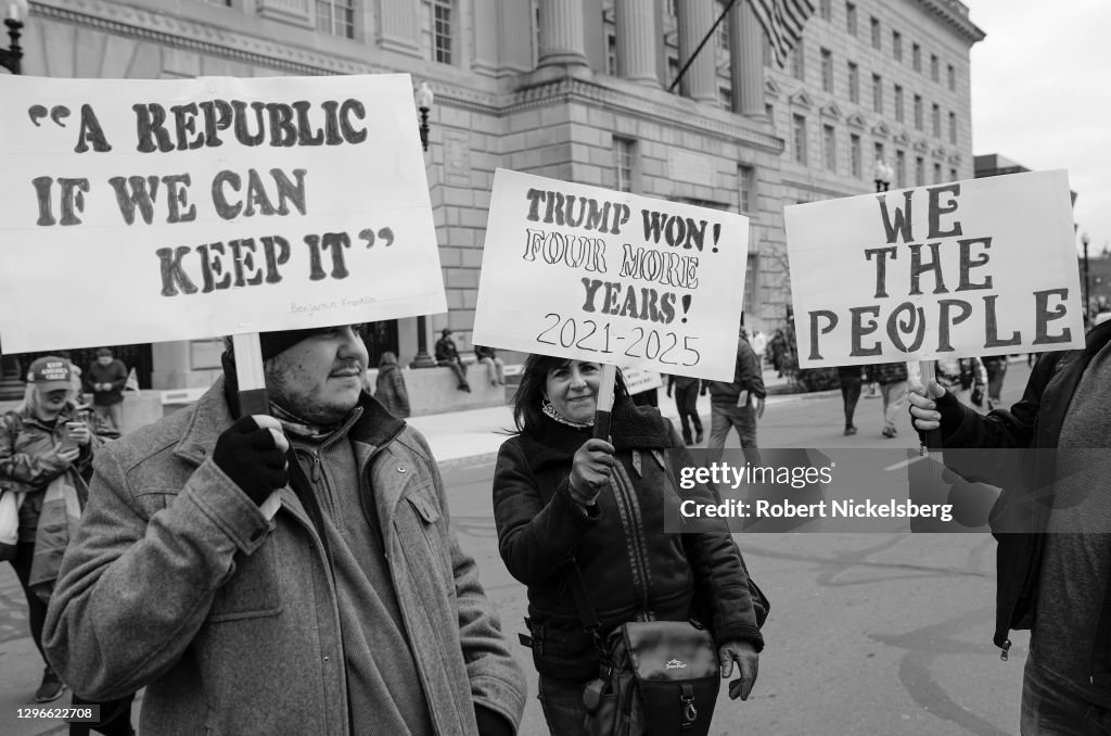 Trump Supporters Hold "Stop The Steal" Rally In DC Amid Ratification Of Presidential Election