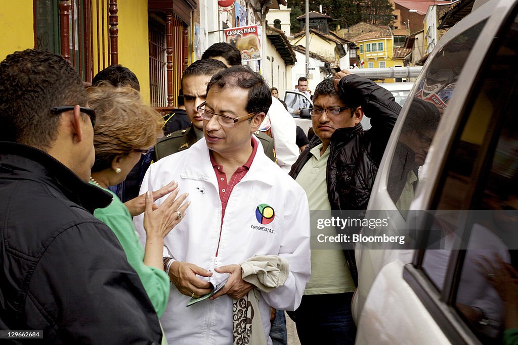 Bogota Mayoral Candidate Gustavo Petro Campaign Event